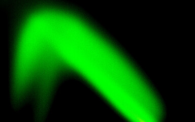 Abstract background of glowing green light rays dark edges. Rough gradient color noise grain illustration design header cover element.