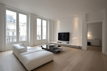 Minimalist, design of modern living room.