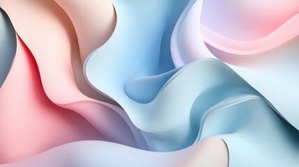 Soft Flowing Abstract Fabric Texture in Pastel Colors