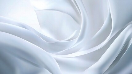 Soft White Fabric Drapery Background