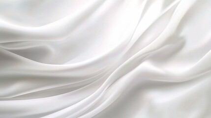 Fototapeta premium Soft White Fabric Texture with Gentle Waves