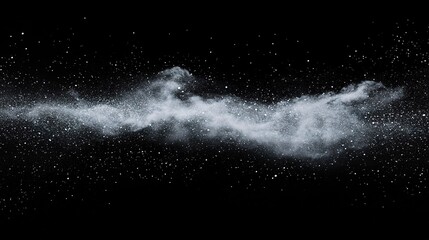 Cosmic Cloud in Starry Night Sky