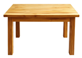Empty wood table isolated on transparent background