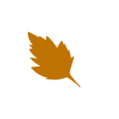 brown leaf vector design