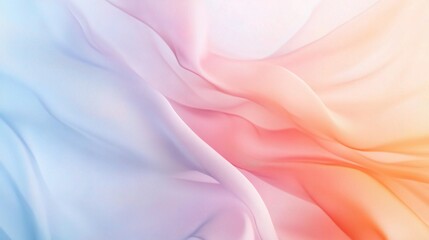 Soft Colorful Fabric Waves in Pastel Tones