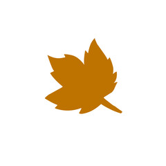 brown leaf vector design