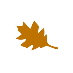 brown leaf vector design