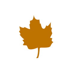brown leaf vector design