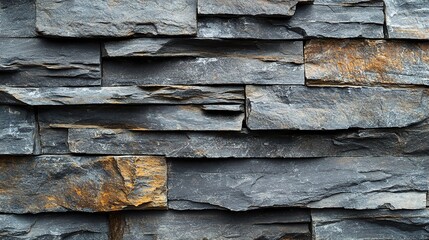 Textured Slate Stone Wall Background