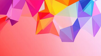 Fototapeta premium Vibrant Geometric Abstract Background Design