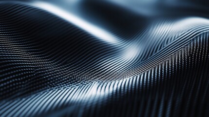 Abstract Blue Wave Pattern Texture