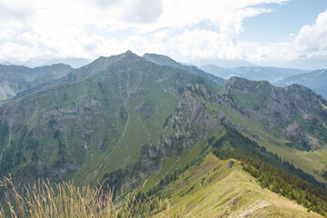 Naklejka premium pic de la corne en haute-savoie