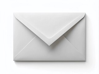Realistic White Envelope Mockup on White Background for Professional Use