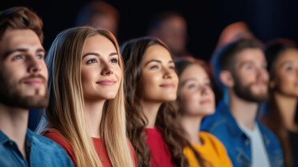 Obraz premium Engaged Audience at a Game Show Event