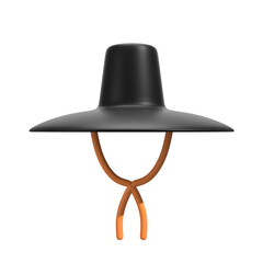 3D Traditional Hat Illustration
