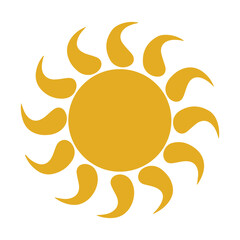 yellow sun icon, sun icon, yellow sun, sun vector, sun illustration