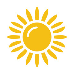 yellow sun icon, sun icon, yellow sun, sun vector, sun illustration