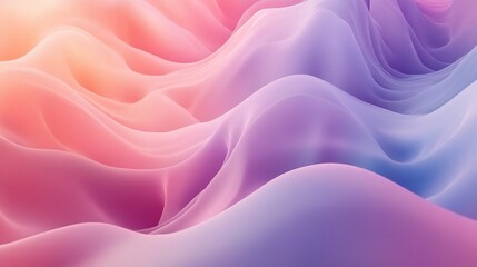 Fototapeta premium Soft Waves of Color in Abstract Design