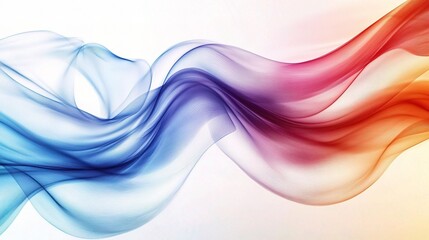 Obraz premium Colorful Waves of Flowing Light and Motion