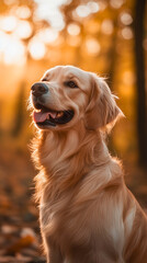 Obraz premium A cute dog close-up shot generated by AI