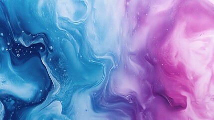 Abstract Colorful Swirl Background in Blue and Pink