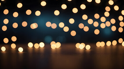  Artifical Intelligence generated bokeh abstract light background. Festive Background With