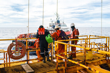 Offshore oil and gas wellhead remote platform which produced raw material for sent to onshore refinery, power generation and petrochemical industry.