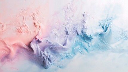 Fototapeta premium Soft Pastel Abstract Swirls in Pink and Blue Tones