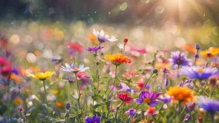 ai, AI generated image, Artifical Intelligence generated vivid colorful landscape scenery.  AI generated image