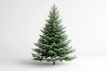 Fototapeta premium Christmas tree on a isolated white background