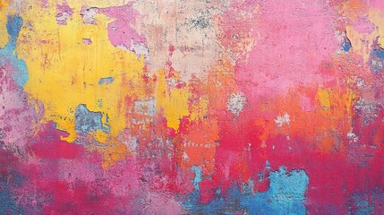 Vibrant Abstract Colorful Wall Texture