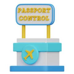 3D Passport Section Illustration