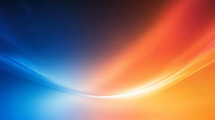 abstract blur of orange and blue gradients creates a dynamic background, symbolizing creativity and innovation. The vibrant colors evoke emotions of warmth and tranquility, perfect for artistic use