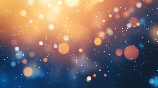 abstract blur of orange and blue gradients creates a dynamic background, symbolizing creativity and innovation. The vibrant colors evoke emotions of warmth and tranquility, perfect for artistic use