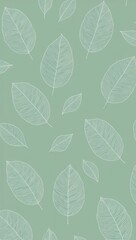 Light mint green with subtle leaf patterns background for invitation or card screensaver