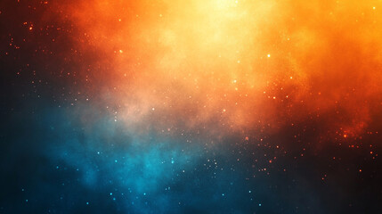 Fototapeta premium abstract blur of orange and blue gradients creates a dynamic background, symbolizing creativity and innovation. The vibrant colors evoke emotions of warmth and tranquility, perfect for artistic use