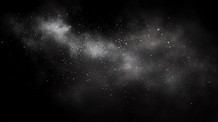 Starry Night Sky with Cosmic Dust and Nebulae Effects