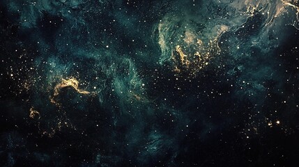 Naklejka premium Beautiful Starry Night Sky with Cosmic Elements