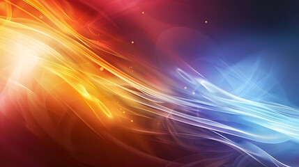 Obraz premium Dynamic red and blue streaks create futuristic light trails, ideal for artistic projects. The abstract display is mesmerizing and vibrant, perfect for creative endeavors