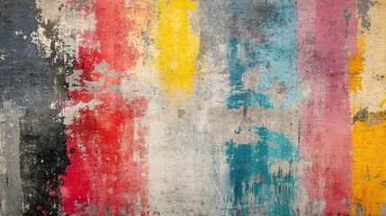 Colorful Abstract Wall Texture for Background Use