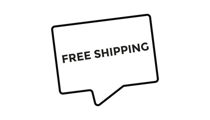 Free shipping web banner templates. Vector Illustration 