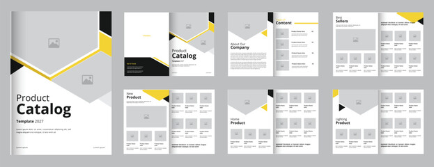 Product Catalog design template layout, product catalogue template 