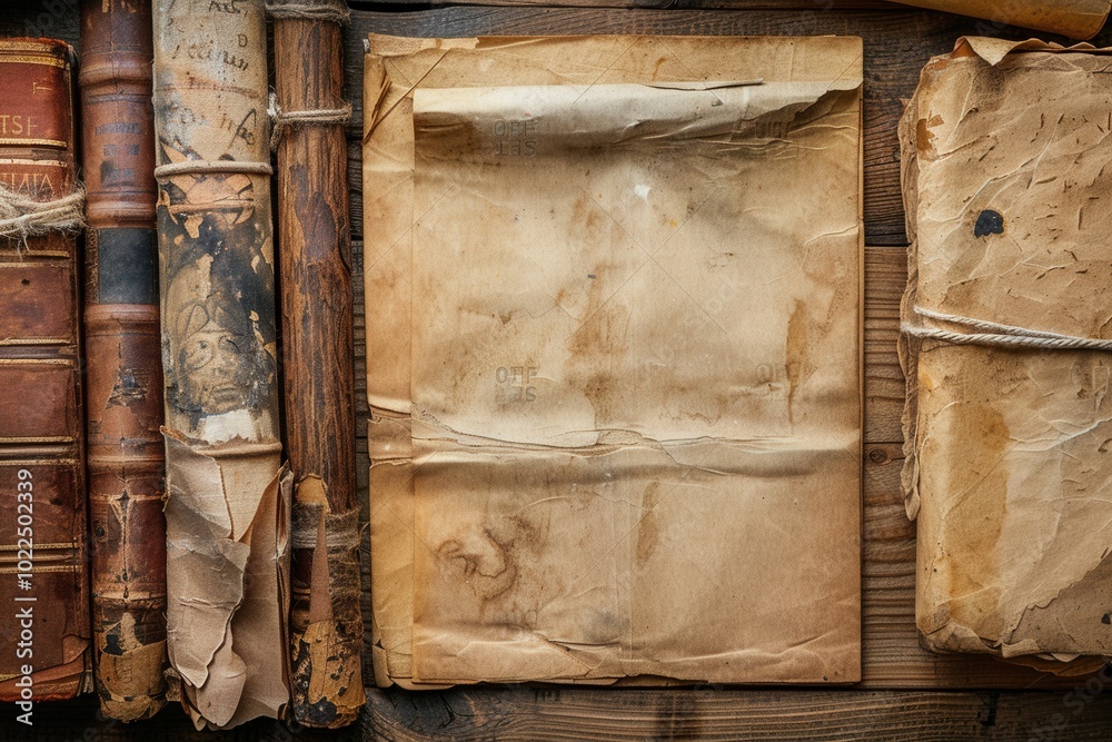 Poster the collection features ancient books, scrolls, and fragile artifacts, revealing the legacy of past 