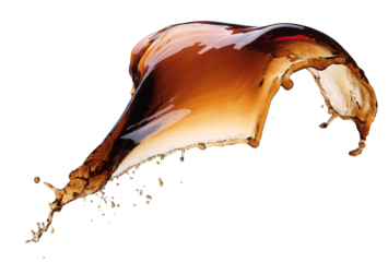 Cola splash isolated 