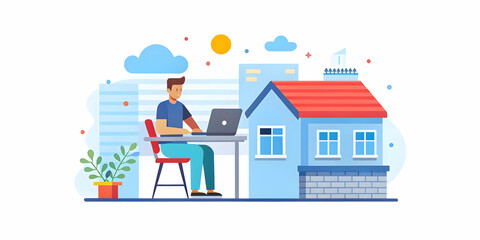 Candid Capture of a Remote Worker Typing on a Laptop While Traveling by Train, Showcasing Flexibility and Freedom in a Mobile Work Lifestyle