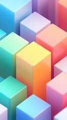 Obraz premium Vibrant 3D Digital Pixel Art Illustration