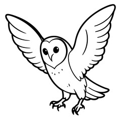 Obraz premium barn-owl-jumping