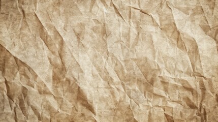 Obraz premium Vintage crumpled paper texture in brown tones. Aged and rustic background for design and print.