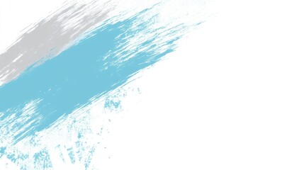 Abstract brushstroke design featuring a light blue streak on a white background.