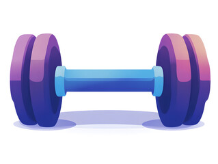 Obraz premium Colorful Dumbbell Workout Equipment for Strength Training and Fitness Goals